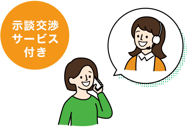 示談交渉サービス付き