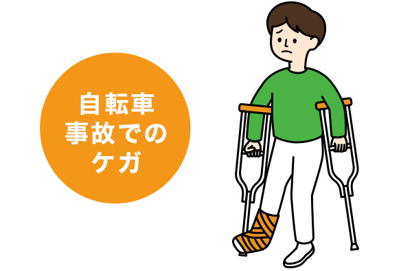 自転車事故でのケガ